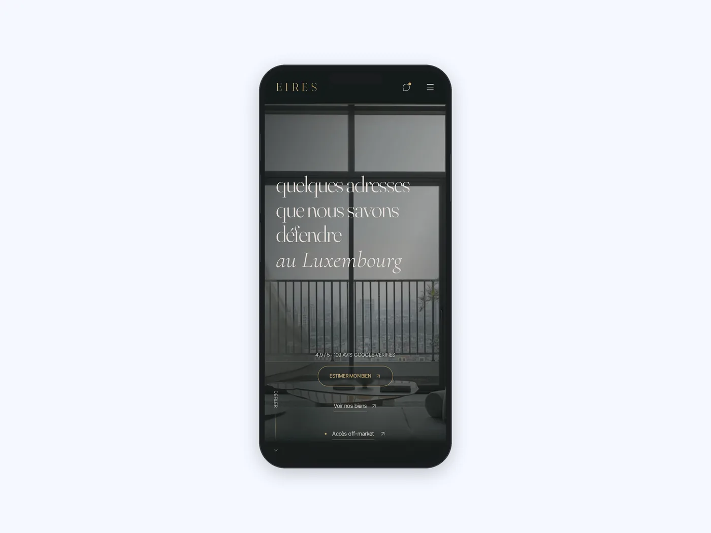 Ansicht 1 der Website EIRES