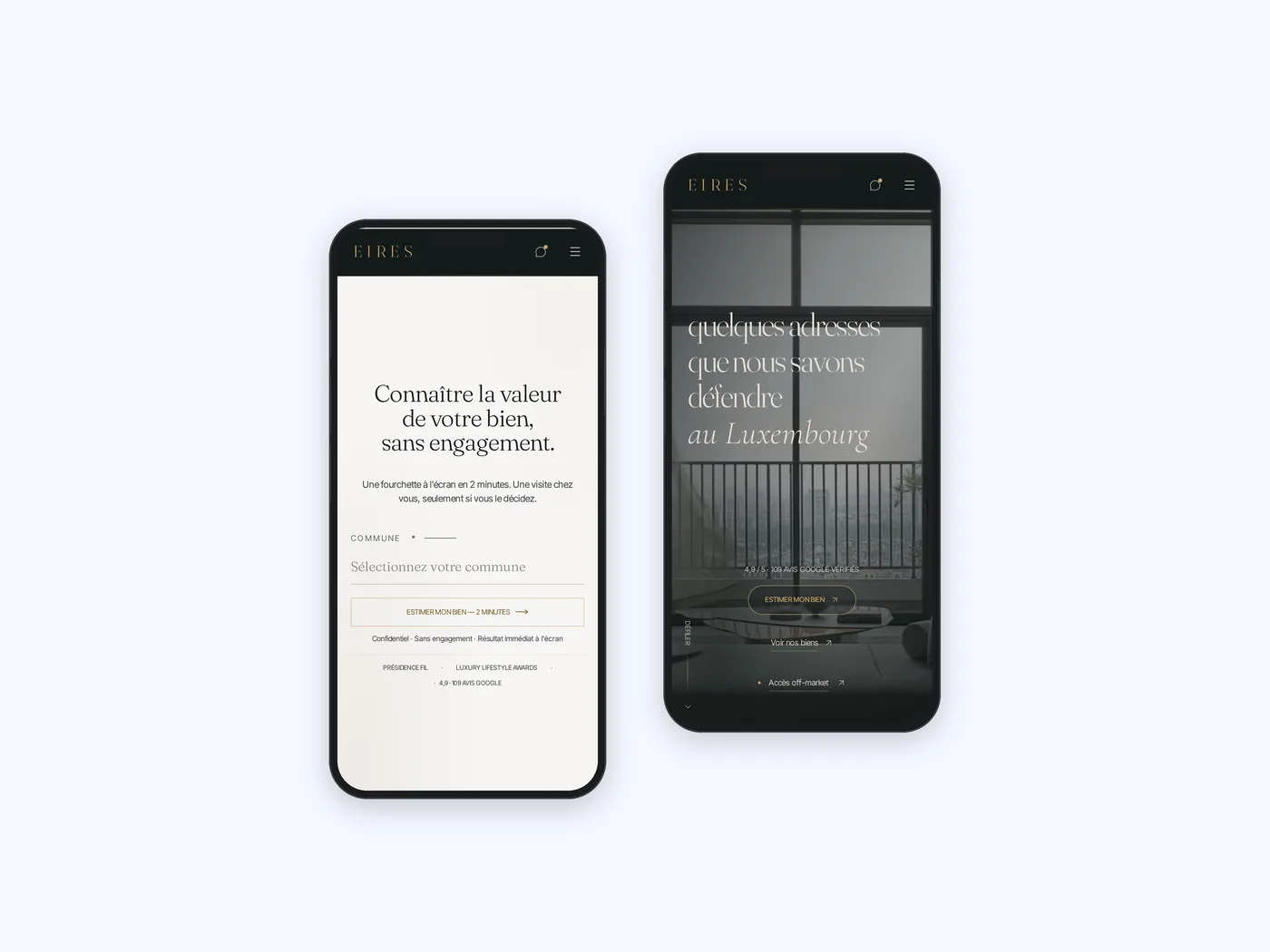 Ansicht 3 der Website EIRES