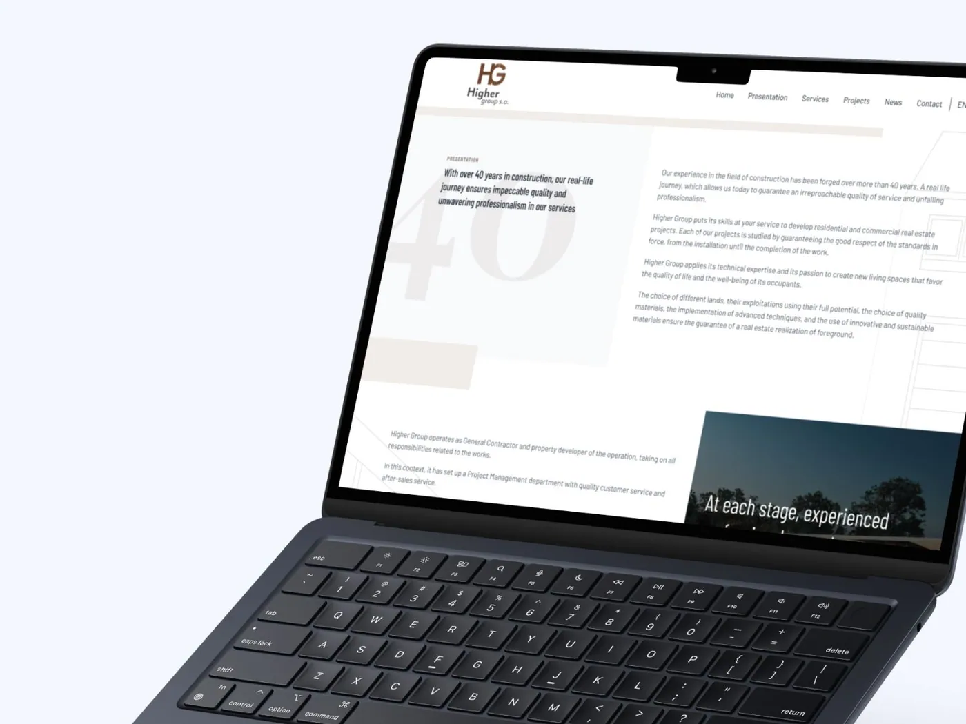 Highergroup-Webseite