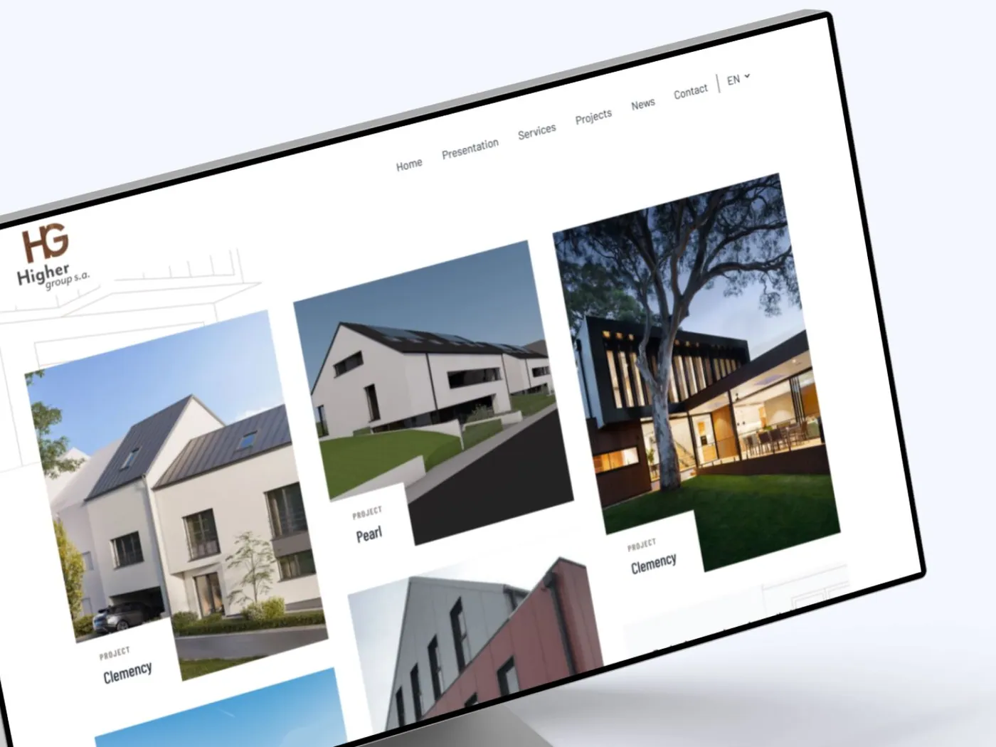 Highergroup-Webseite