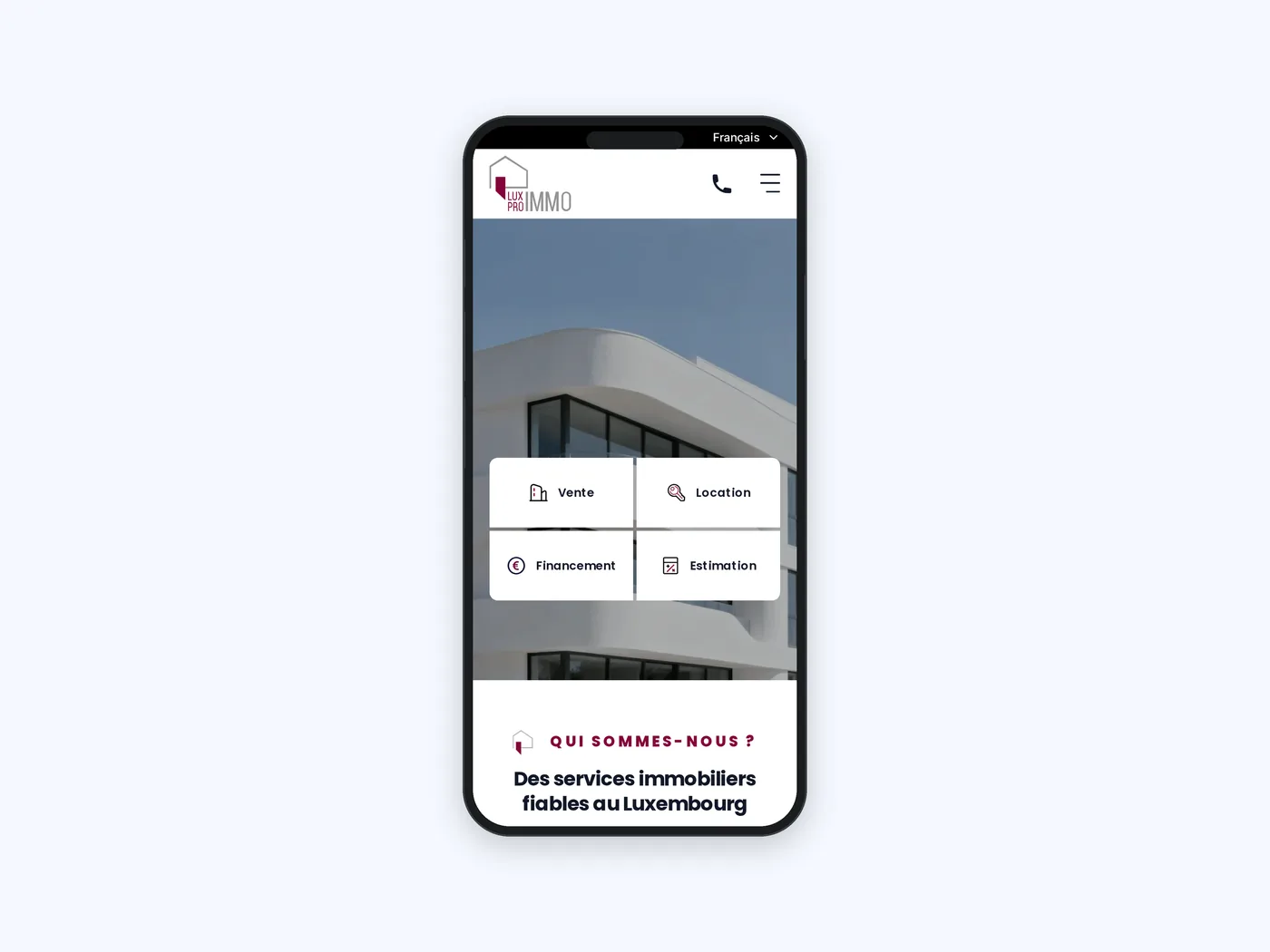 Ansicht 6 der Website Lux-Pro-Immo