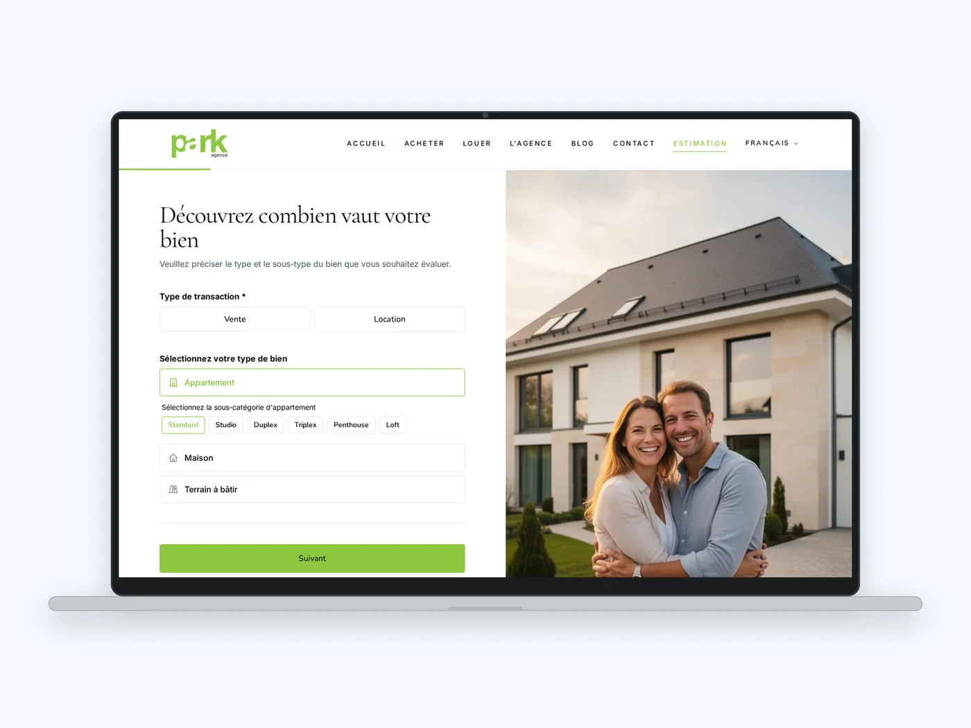 Ansicht 4 der Website Park Agence