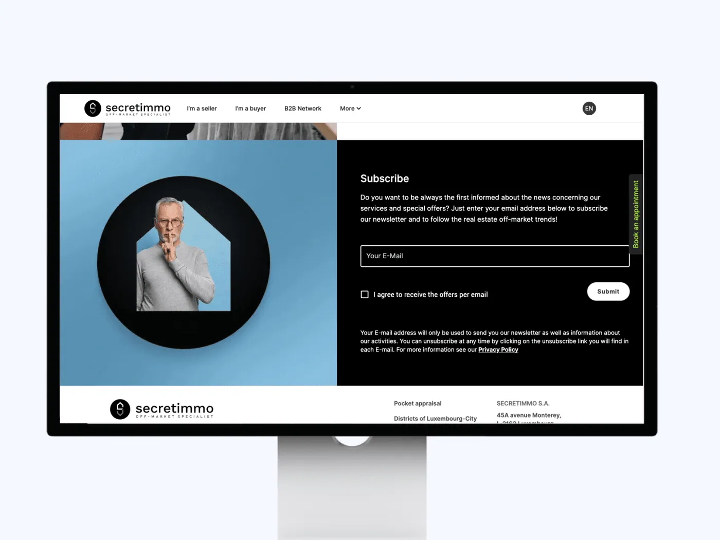 Secretimmo website