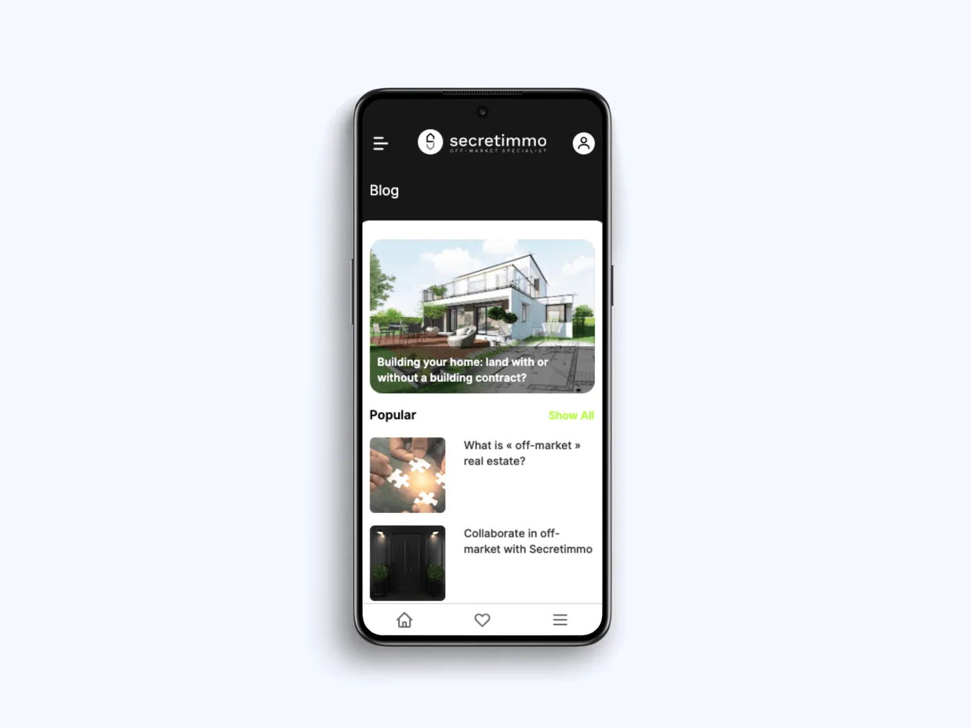 Secretimmo website