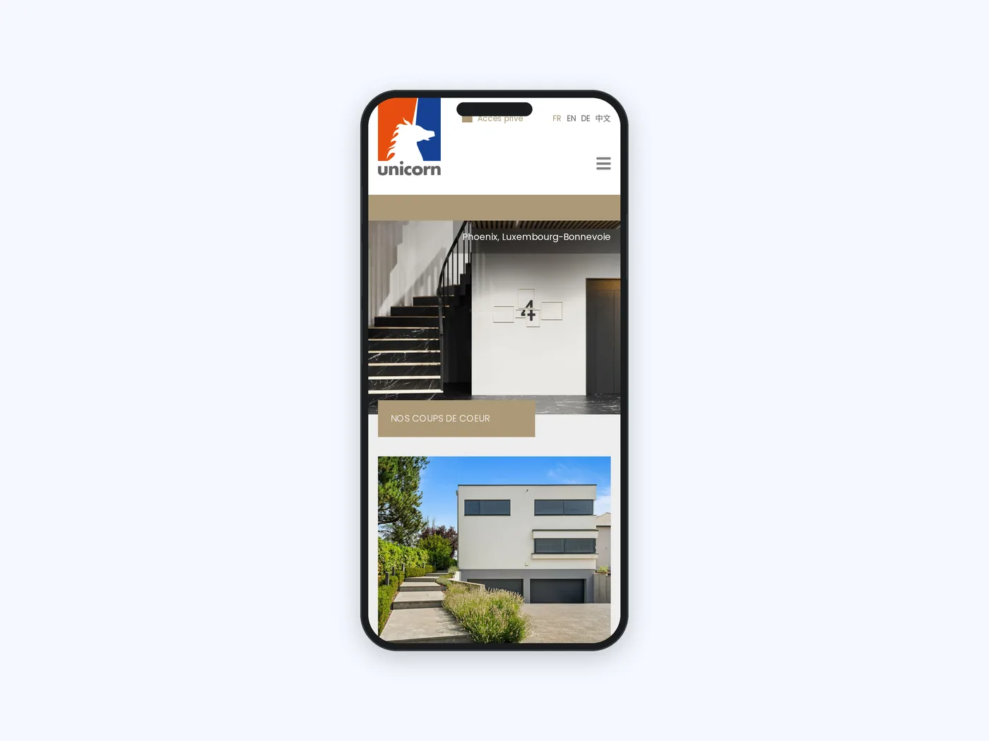 Unicorn Real Estate website screen 6