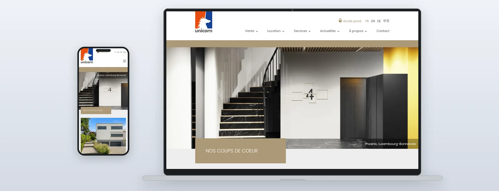 Unicorn Real Estate homepage